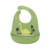 SIMED Silikónový podbradník s vreckom, Green Dinosaur