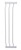 Dreambaby Liberty Sicherheitsbarrierenverlängerung - 18cm (Höhe 76cm) - weiß
