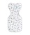 Love To Dream Swaddle UP Zavinovačka-veľkosť XS biela/vesmír - FÁZA1 - 0,2 TOG Bamboo Lite