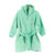 XKKO BIO Bavlnený župan Organic - Grey Stars, 6-12m, mint