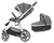 Oyster Športový Kočík 2v1 Oyster 3 - Mercury, strieborný rám + hlboká vanička