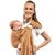 BOBA Ring Sling  Detský nosič/šatka z ľanu, hnedá