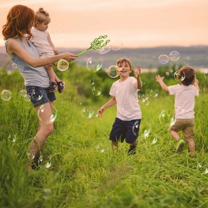 FRU BLU Bublifuk - Veľká sada (stromček, veľká obruč, tanier) + roztok 0,5L