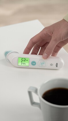 BRAUN BST 200EE, Čelový teplomer