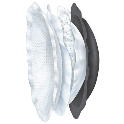 Chicco Prsné vložky do podprsenky, antibakteriálne, 60ks, čierne