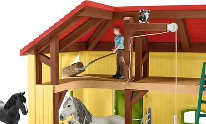 Schleich Stall für Pferde mit Zubehör