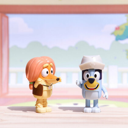 BLUEY Doctor Checkup, Lékařská prohlídka - set 2 figurek a příslušenství