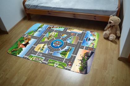 Nickelodeon Ultra puha szőnyeg, Paw Patrol, City, 100x150cm