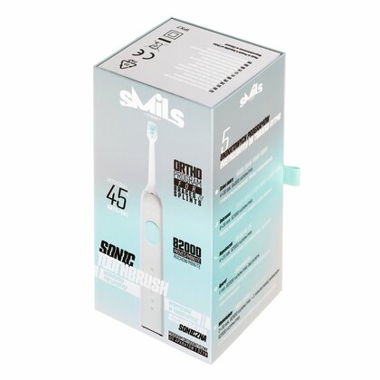 VITAMMY SMILS Sonický zubní kartáček s programem na čištění ortodontických aparátů, šedý