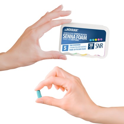 Nová SENNA FOAM penové špunty do uší/ 5 párů