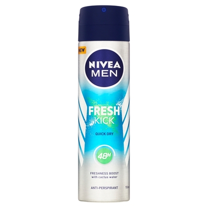 NIVEA Men Fresh Kick Antitranspirant-Spray, 150 ml
