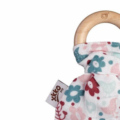 XKKO BMB Beißring Blätter – Blumen und Vögel für Mädchen