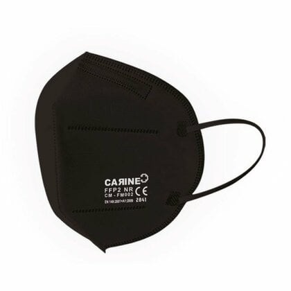 Carine FFP2 NR FM002 10er Filter Halbmaske Kategorie III, schwarz