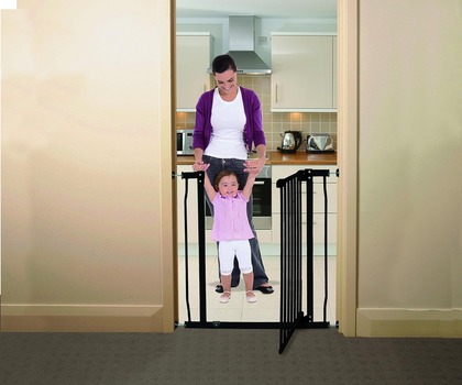 Dreambaby Liberty Tall Gate Sicherheitsbarriere für Tiere (B: 75–82 cm x H: 95 cm), schwarz