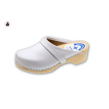 MEDIBUT Zdravotní obuv - dřeváky, vzor 03-47, bílá, vel. L 47