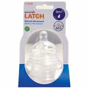 MUNCHKIN LATCH STEP 1, Set dudlíků na láhev, Krok 1, od 0m+, 2ks