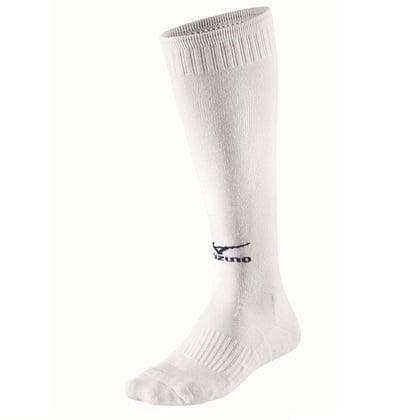 Mizuno Comfort Volley Socks Sportsocken lang, weiß, groß. 41-43