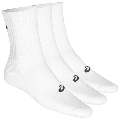 Asics Crew High Socken, weiß, 3 Stück in einer Packung, Größe 39-42
