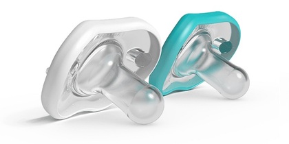 Nanobébé Flexy Silikónový upokojujúci cumlík, 3m+, biely, 2ks