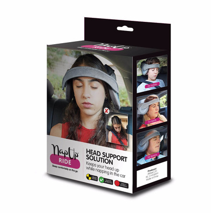 NapUp Ride Čelenka podpírající hlavu v autosedačce pro děti a dospělé