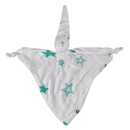 XKKO Bambusový maznáčik - Turquoise Stars