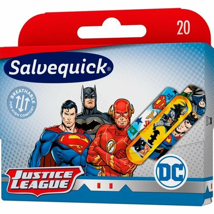 Salvequick Justice League Patch für Kinder, 20 Stück