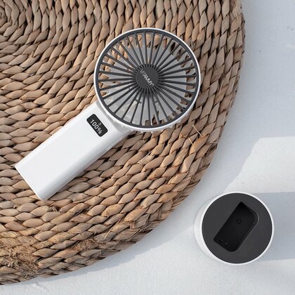VITAMMY Dream Roto fan,  USB mini stolný ventilátor s otočnou základňou, biela