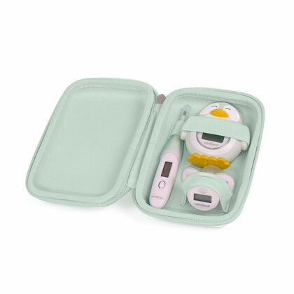 Miniland Dolce Set mit 3 Thermometern, Thermometer mit flexibler Spitze, für das Bad, Schnuller, min