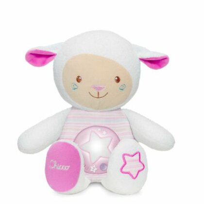 Chicco Cuddly Night Light - Schaf mit einer Melodie und der Möglichkeit der Aufnahme, pink