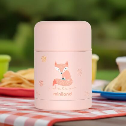 Miniland Dolce ételtartó termosz, 600 ml, rózsaszín
