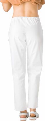 Primastyle Damen-Medizinhose JOLANA mit seitlichem Verschluss, weiß, groß. MIT