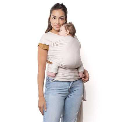 BOBA Wrap Šatka na nosenie detí, bio béžová