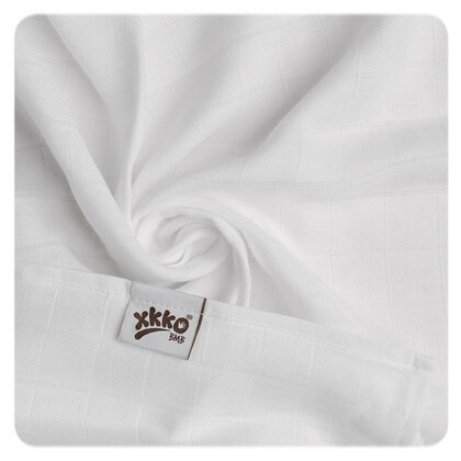 XKKO BMB Bambusová plenka White 70x70 (3ks)