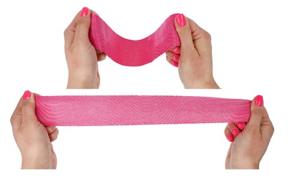 NOVAMA KINO2 ELŐVÁGOTT Elővágott kineziológiai szalag 5cmx5m/25cm-es szegmensekkel, rózsaszín
