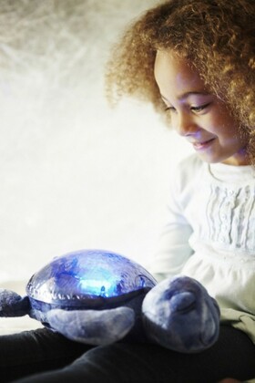 Cloud b® Tranquil Turtle™- Noční světélko - Želva, tmavě modré, 0m+