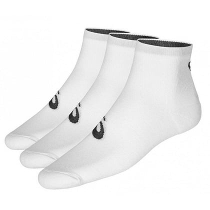 Asics Quarter Sock Sportzokni, 3 db, fehér, unisex, méret 35-38