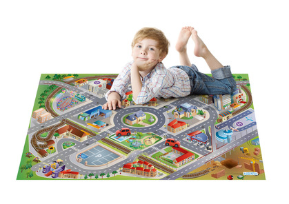 Marko Latexová podložka s 3D efektem - Městská část, 100x150