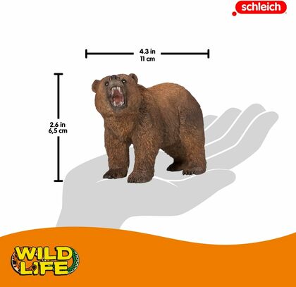 Schleich Divoké zviera medveď hnedý - grizzly