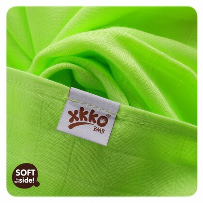 XKKO BMB Bambusová plienka Colours 70x70 - MIX Lime, Lemon, Orange ( 3ks)