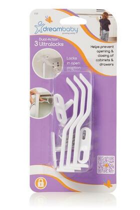 Dreambaby Bezpečnostní zámek na skříňky a šuplíky ultra, 3ks