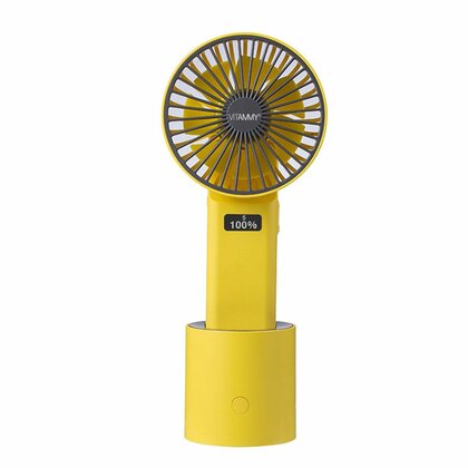 VITAMMY Dream Roto fan,  USB mini stolný ventilátor s otočnou základňou, žltý
