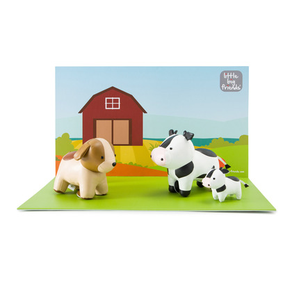Little Big Friend 3D-Kartonszenografie mit dem Motiv - Bauernhof