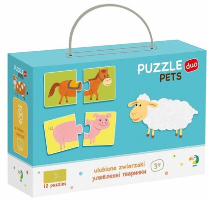 DoDo Puzzle Duo Haustiere 12x2 Teile