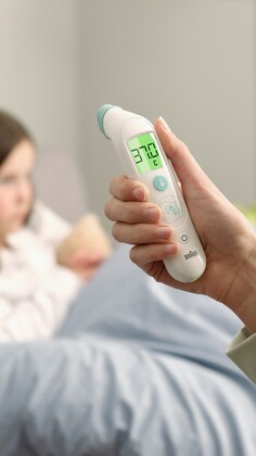 BRAUN BST 200EE, Čelový teplomer