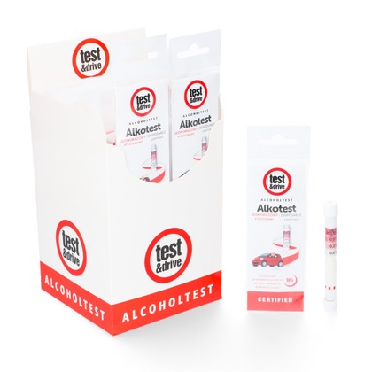 Test&Drive Jednorázový alkohol tester, 10ks