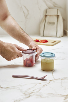 Miniland Terra Set Kinderbesteck - ergonomisch, blau