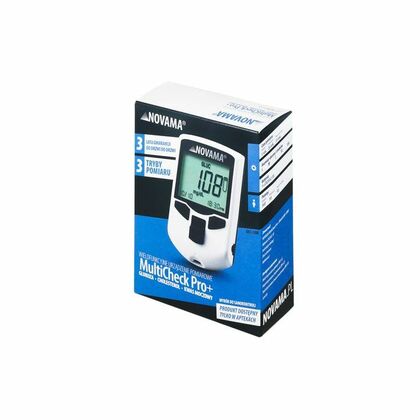 NOVAMA MULTICHECK PRO+ Messgerät + Streifen (Glukose, Cholesterin, Harnsäure)