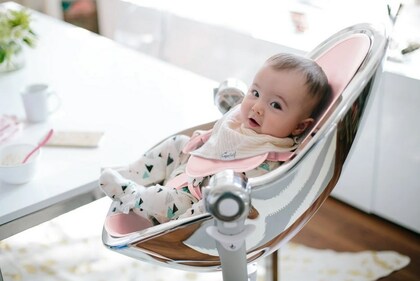 Bloom Vložka ke židli Fresco Chrome, malá a velká, růžová