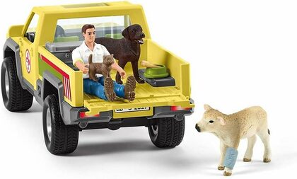 Schleich Rettungs-Geländewagen mit Tierarzt