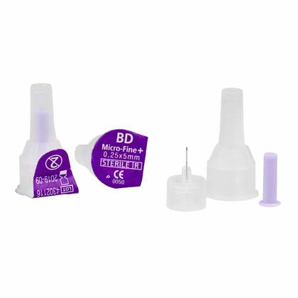 BD Micro-Fine PLUS inzulin tű - 0,25 x 5 mm 100 db